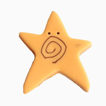 3500X - Extra Large Golden Swirly Star