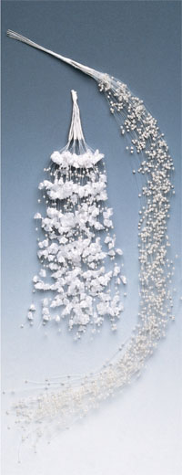 Beads pick: 50cm. white