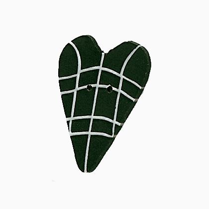 SS1003 - Black Plaid Heart - Black & White