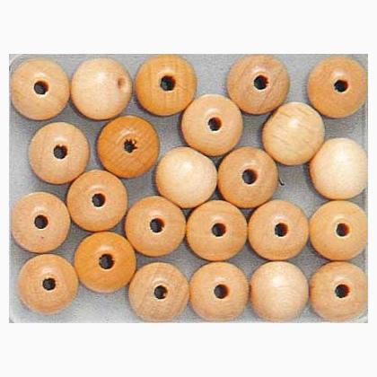 Wood Beads 1cm. Natural