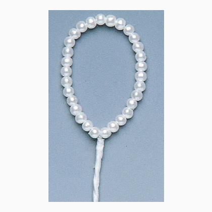 Beads loop: 35mm. white