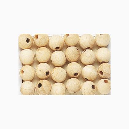 Wood Beads 0.8cm. Natural Light