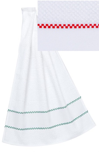 Nido d\'ape: Kitchen towel red