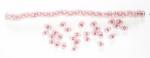 Rocailles - Transp. butterfly 2x4mm. - Pink