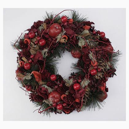 Deco Wreath: Christmas Red