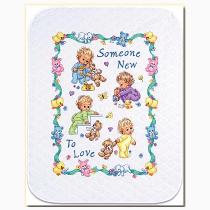 Dimensions cross stitch sales baby quilt kits