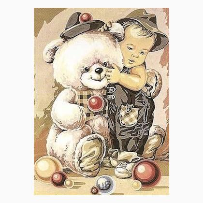 L enfant de la balle canevas From SEG de Paris Tapestry and Canvases Kits Casa Cenina