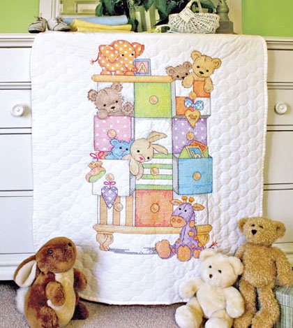 Baby Drawers Quilt From Dimensions Stamped Cross Stitch Cross Stitch Kits Kits Casa Cenina