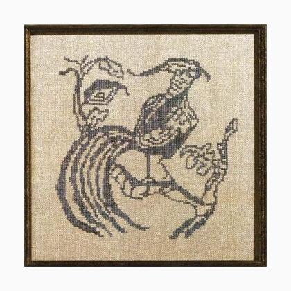 Toile Blue Pheasant