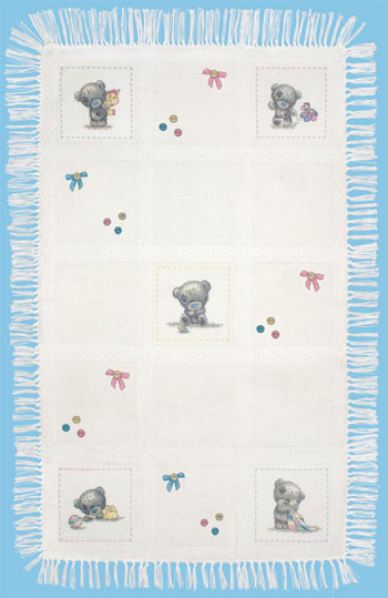 Tiny tatty top teddy blanket