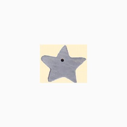 3517M - Medium Pale Blue Star Charm