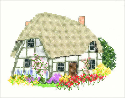Cruck cottage da heritage stitchcraft schemi punto croce ... Libretti punto croce con schemi asciugamani bagno