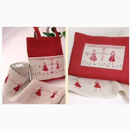 Linen 16cm. - Summer Girl - Red