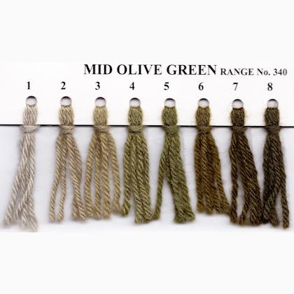 Tapestry Wool Hank - Mid Olive Green 344