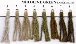 Crewel Wool Hank - Mid Olive Green 347