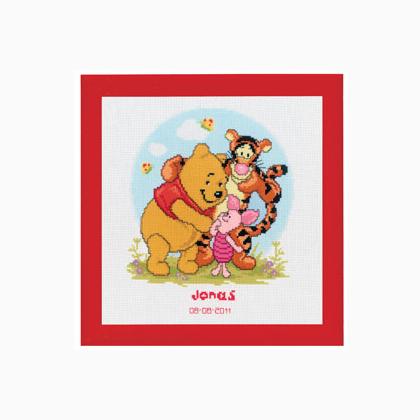 Winnie The Pooh Height Chart Cross Stitch