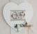 Passepartout - Heart with rectangular window - White-