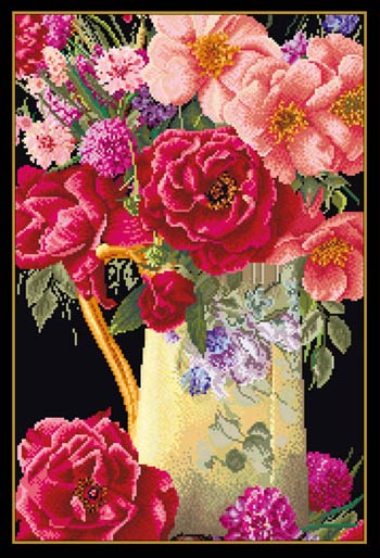 Rose Bouquet - black