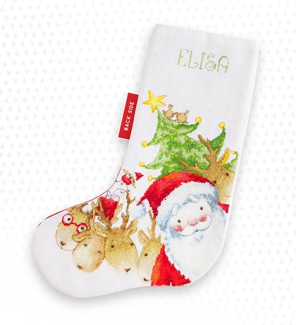 Santa & Reindeer Stocking