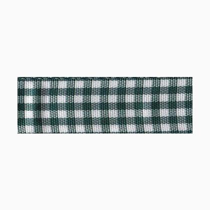 Vichy Ribbon 25mm - Bottle Green