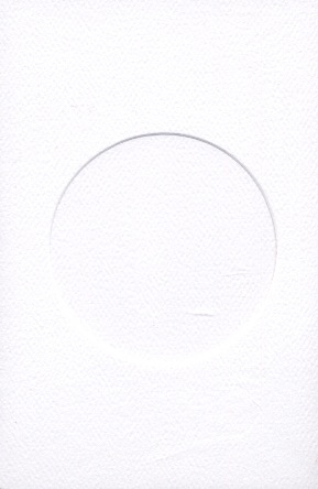 Card round opening: white