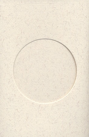 Card round opening: parchment