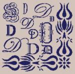 Sampler Letter D
