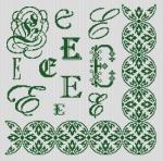 Sampler Letter E