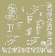 Sampler Letter F