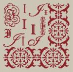 Sampler Letter I
