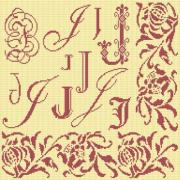 Sampler Letter J