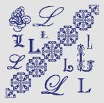 Sampler Letter L