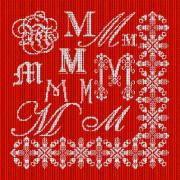 Sampler Letter M