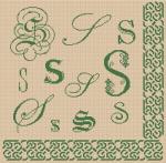Sampler Letter S
