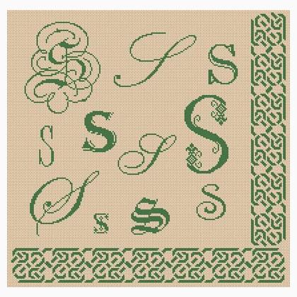 Sampler Letter S