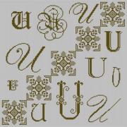 Sampler Letter U