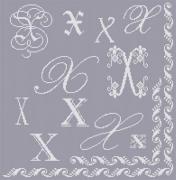Sampler Letter X