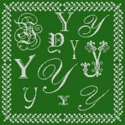 Sampler Letter Y