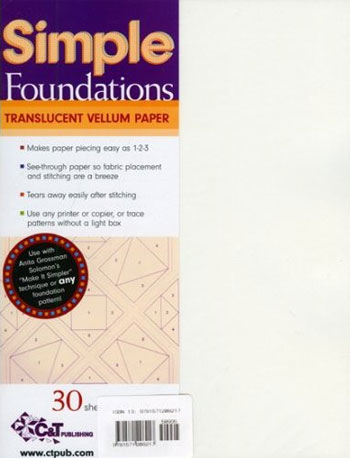 Simple Foundation Translucent Vellum Paper Simple Foundation Translucent Vellum Paper