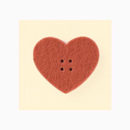 Riche Heart - Large Rust (2)