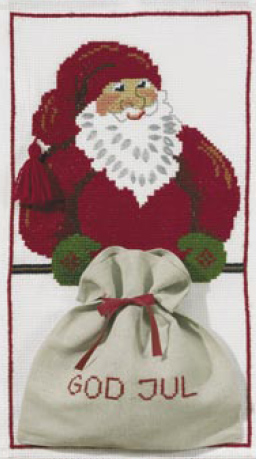 Santa Claus with bag From Permin of Copenhagen - Christmas - Cross-Stitch  Kits Kits - Casa Cenina