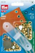 Eyelets 4mm, gold-coloured