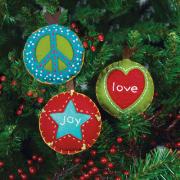Peace, Love, Joy Ornament
