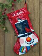 Snowman and Friends Stocking
