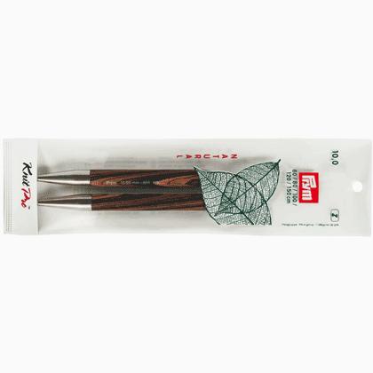 Natural - Knitting pins points, long 9mm.