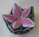 Pink Iris Pincushion