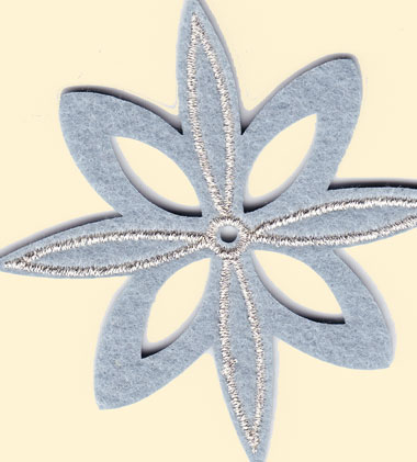 Charming decorations: grey flower