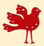 Charming decorations: red bird