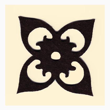 Charming decorations: black flower