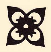 Charming decorations: black flower